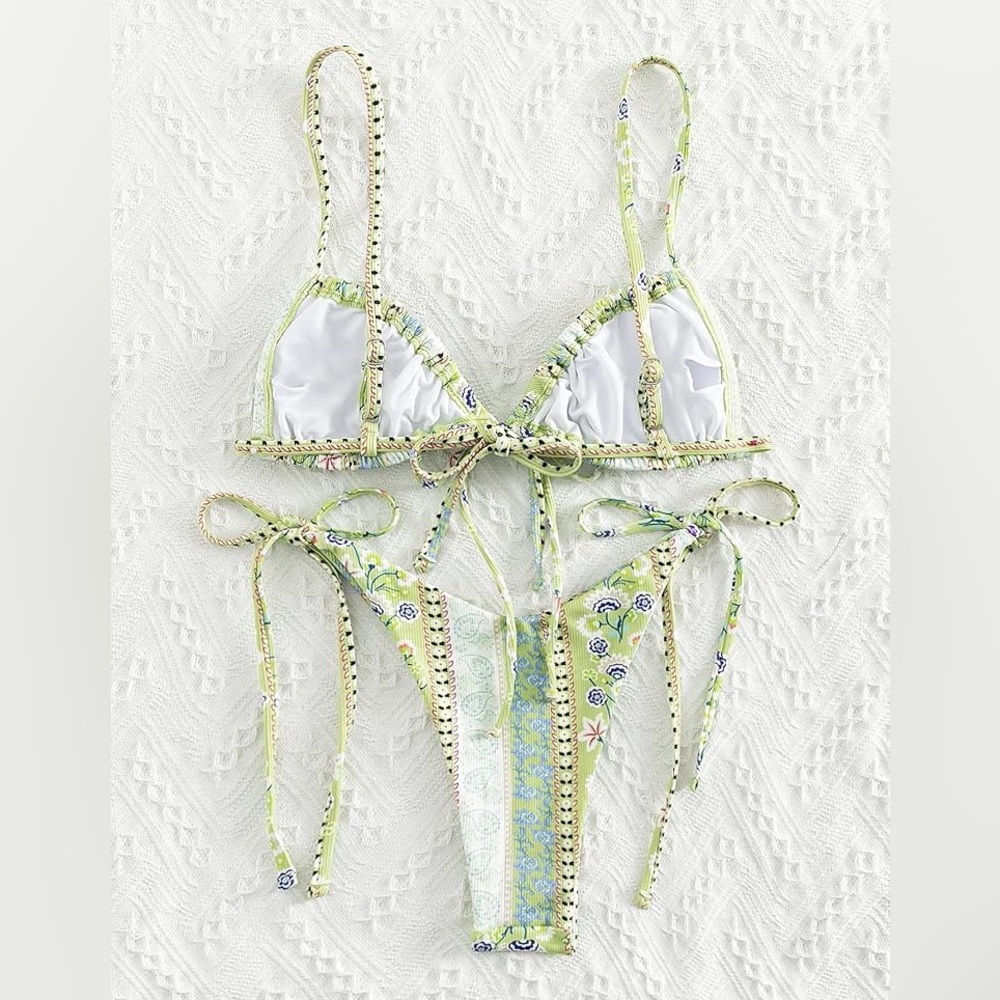Green Pattern Bikini - Picture 4 of 4